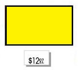 Yellow Plain Label, Permanent - Click Image to Close